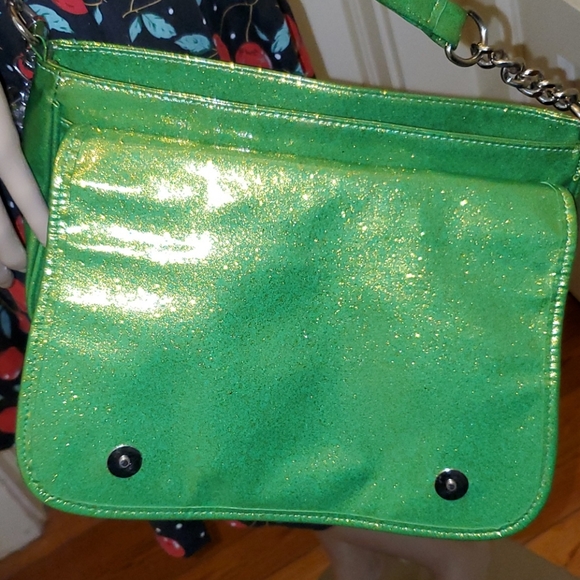 Lux de Ville Bags Rare Lux De Ville Green Sparkleleopard Gambler